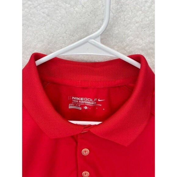 Nike Dri-Fit Tour Performance Polo Shirt Men’s L Red Golf Lot of 2 Athletic - Picture 10 of 11